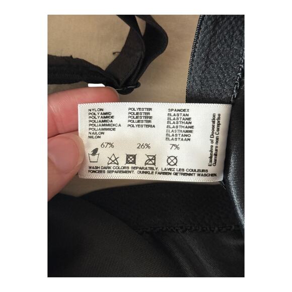 Glamorise Bra 1245 Wonderwire front close underwire black size 34G - Picture 6 of 7